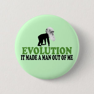 Badge Rond 5 Cm Évolution de Darwin