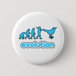 Badge Rond 5 Cm Évolution de gazouillement