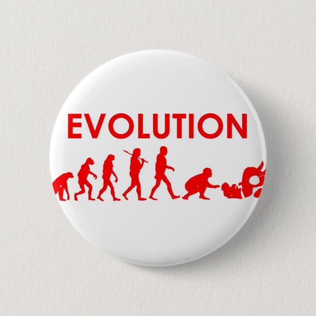 Badge Rond 5 Cm Évolution de Jiu Jitsu (Devant)