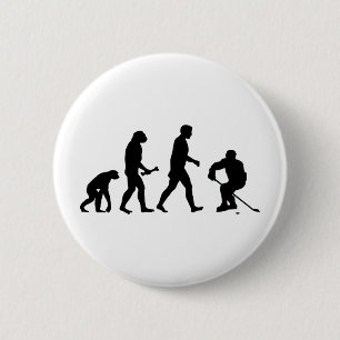 Badge Rond 5 Cm Évolution d'hockey