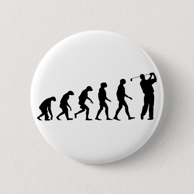 Badge Rond 5 Cm Évolution du golf (Devant)
