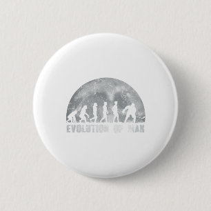 Badge Rond 5 Cm Évolution du hockey sur glace pour les joueurs de 