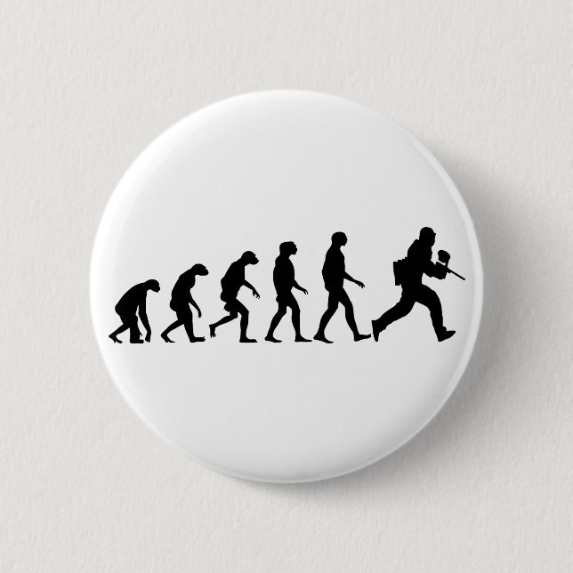 Badge Rond 5 Cm Évolution du Paintball (Devant)