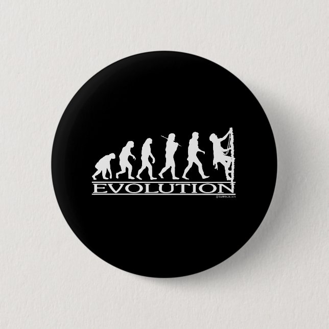 Badge Rond 5 Cm Évolution - escalade (Devant)