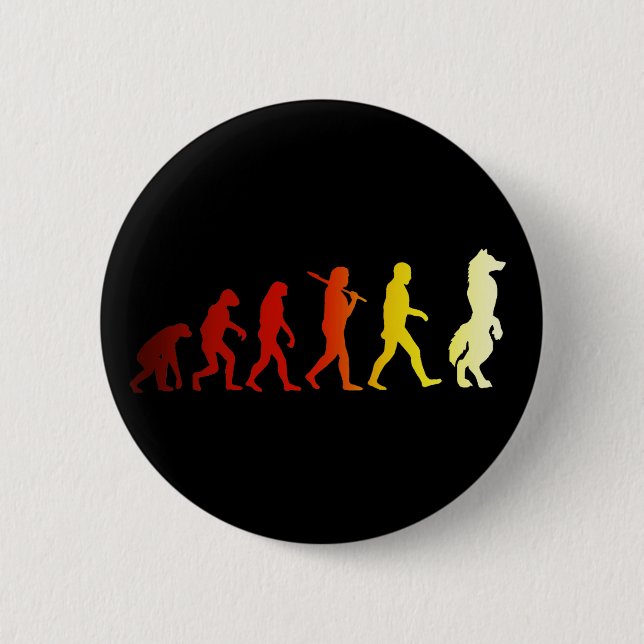 Badge Rond 5 Cm Évolution velue (Devant)