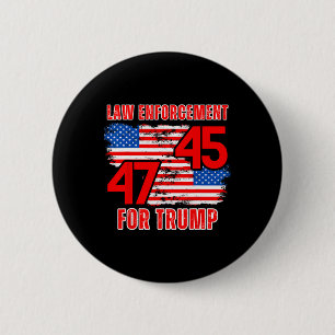 Badge Rond 5 Cm Exécution Pour Trump 45 47
