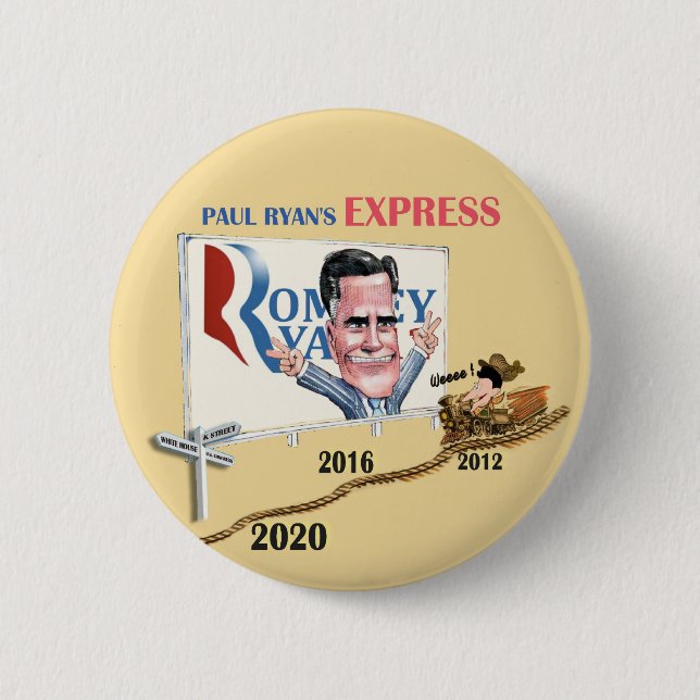 Badge Rond 5 Cm Express de Paul Ryan (Devant)