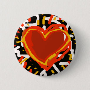 Badge Rond 5 Cm expression d'amour