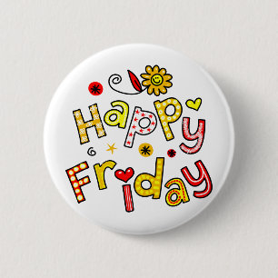 Badge Rond 5 Cm Expression heureuse mignonne des textes de