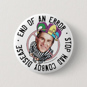 Badge Rond 5 Cm Extrémité d'un bouton d'erreurs