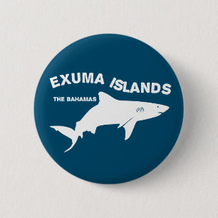 Badge Rond 5 Cm Exuma Islands - Bahamas Plongée sous-marine avec r