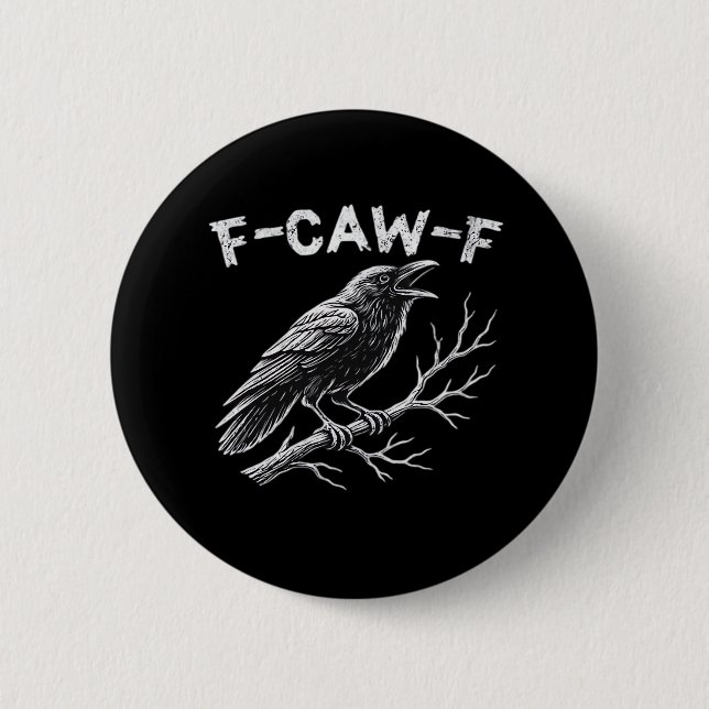 Badge Rond 5 Cm F-Caw-F Classic Retro Style (Devant)
