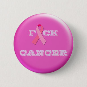 Badge Rond 5 Cm F "Pink Ribbon" CANCER
