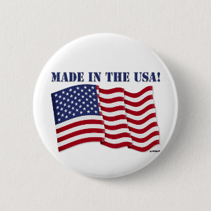 BADGE ROND 5 CM FABRIQUÉ AUX ÉTATS-UNIS!