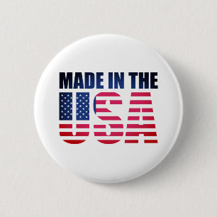 Badge Rond 5 Cm Fabriqué aux États-Unis
