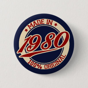 Badge Rond 5 Cm Fabriqué En 1980