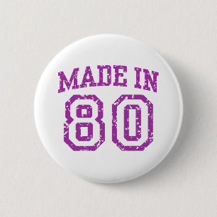 Badge Rond 5 Cm Fabriqué en 80