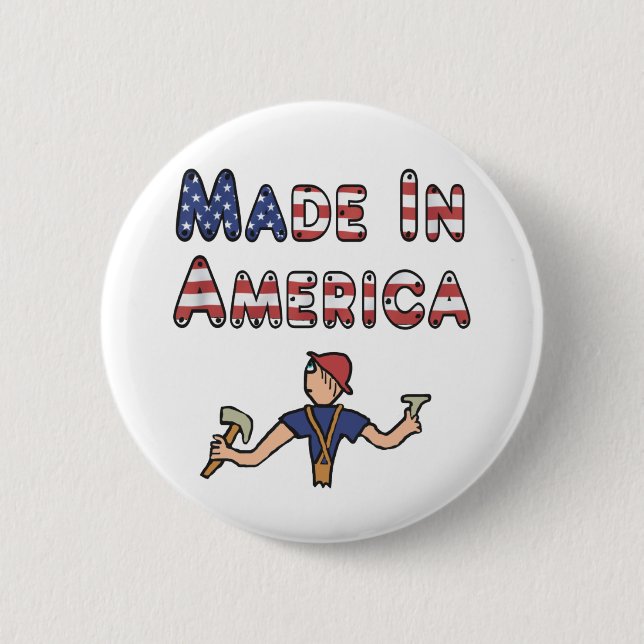 Badge Rond 5 Cm Fabriqué En Amérique (Devant)