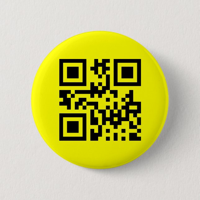 Badge Rond 5 Cm Face heureuse ☻ inversée — Code QR (Devant)