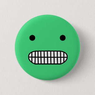 Badge Rond 5 Cm Face inconfortable