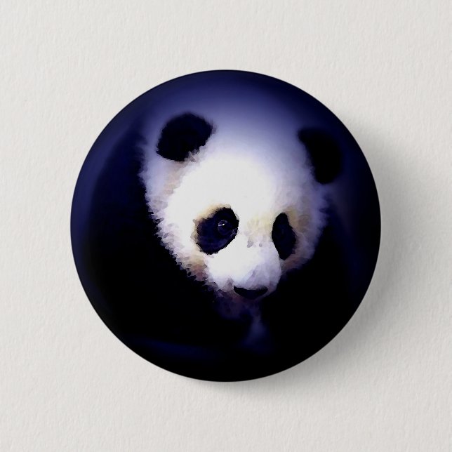 Badge Rond 5 Cm Face Panda (Devant)