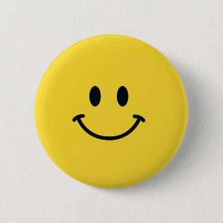 Badge Rond 5 Cm Face souriante authentique