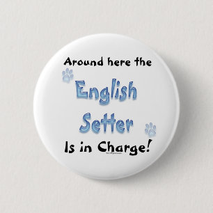 Badge Rond 5 Cm Facture de réglage en anglais - Bouton