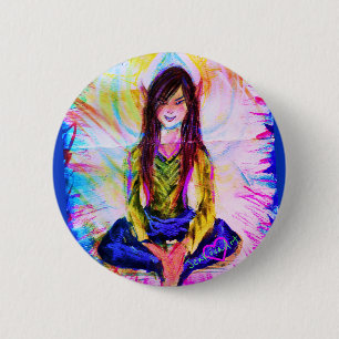 BADGE ROND 5 CM FAE MÉDITENT PIN