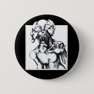 Badge Rond 5 Cm Faim de zombi