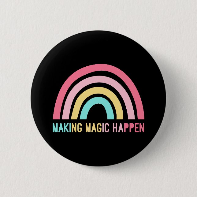 Badge Rond 5 Cm Faire de la magie (Devant)