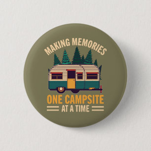 Badge Rond 5 Cm Faire des souvenirs sur CampSite