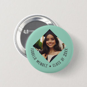 Badge Rond 5 Cm Faire-part photo de graduation personnalisée