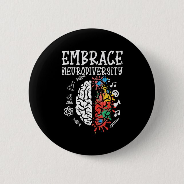 Badge Rond 5 Cm Faire place à la Sensibilisation sur l'autisme de  (Devant)