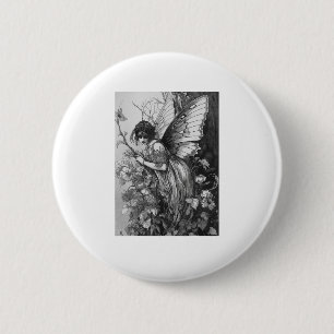 Badge Rond 5 Cm Fairy Grunge Goblincore Cottagecore Fairycore Capr