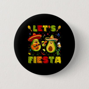 Badge Rond 5 Cm Faisons la Fête Avocat Et Tacos Cinco De Mayo Homm