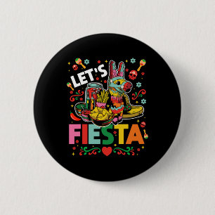 Badge Rond 5 Cm Faisons la fête Cinco De Mayo Chemise Mexicaine Ho
