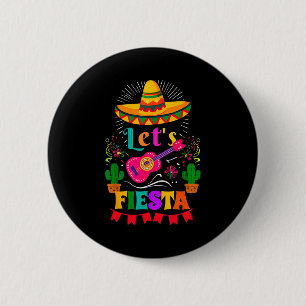 Badge Rond 5 Cm Faisons la fête sombrero mexicain cinco de mayo ca