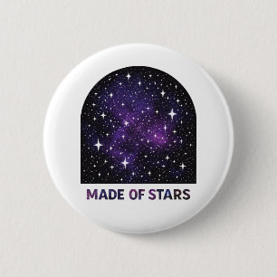 Badge Rond 5 Cm Fait d'étoiles