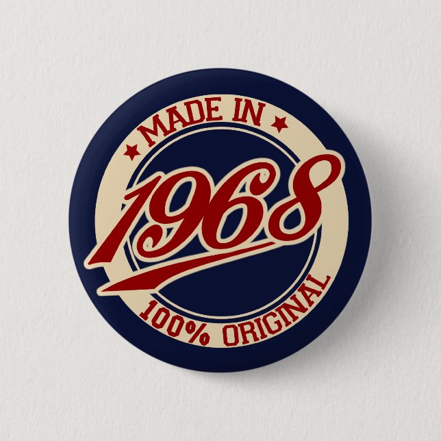 Badge Rond 5 Cm Fait En 1968 (Devant)