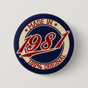 Badge Rond 5 Cm Fait En 1981