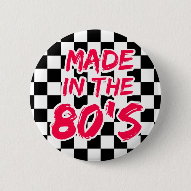 Badge Rond 5 Cm Fait pendant les années 80 (Devant)