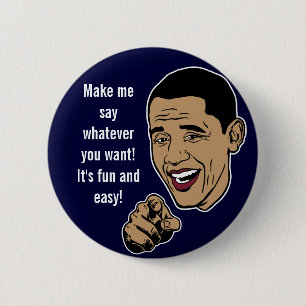 Badge Rond 5 Cm Faites à entretien d'Obama le bouton