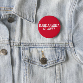 Badge Rond 5 Cm Faites disparaître l'Amérique - Nouveau MAGA