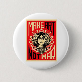Badge Rond 5 Cm Faites la guerre d'art pas
