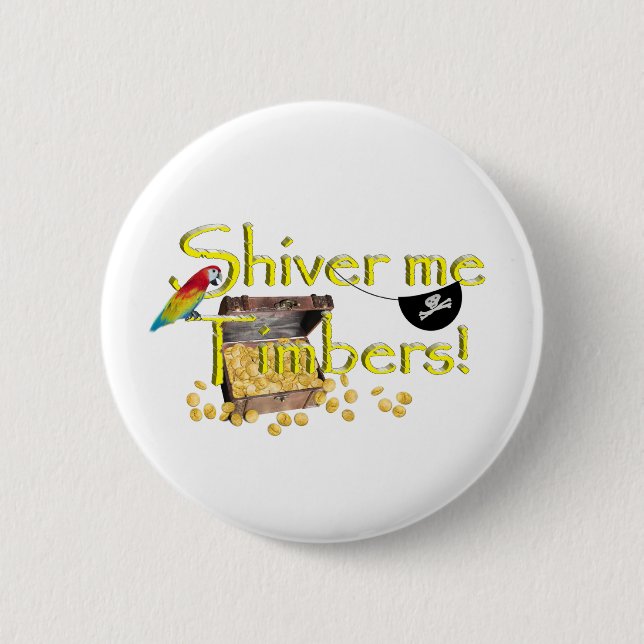Badge Rond 5 Cm FAITES-MOI DES BOIS ! - Texte avec poitrine de pir (Devant)
