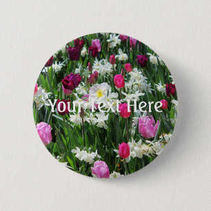 Badge Rond 5 Cm Falln Romantique Printemps matin