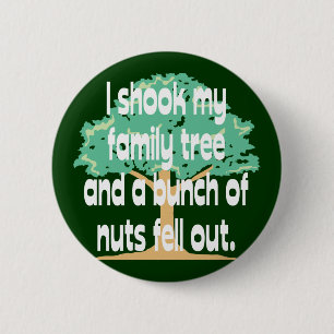 Badge Rond 5 Cm Famille à noix
