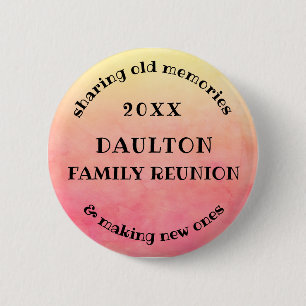 Badge Rond 5 Cm Famille Datée Retrouvailles souvenirs Aquarelle So