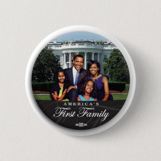 Badge Rond 5 Cm Famille d'Obama 2" bouton