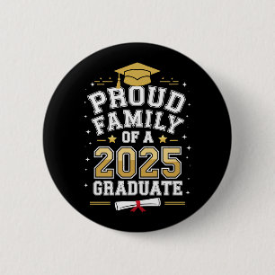 Badge Rond 5 Cm Famille Fière D'Un Diplôme De 2025